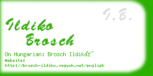 ildiko brosch business card